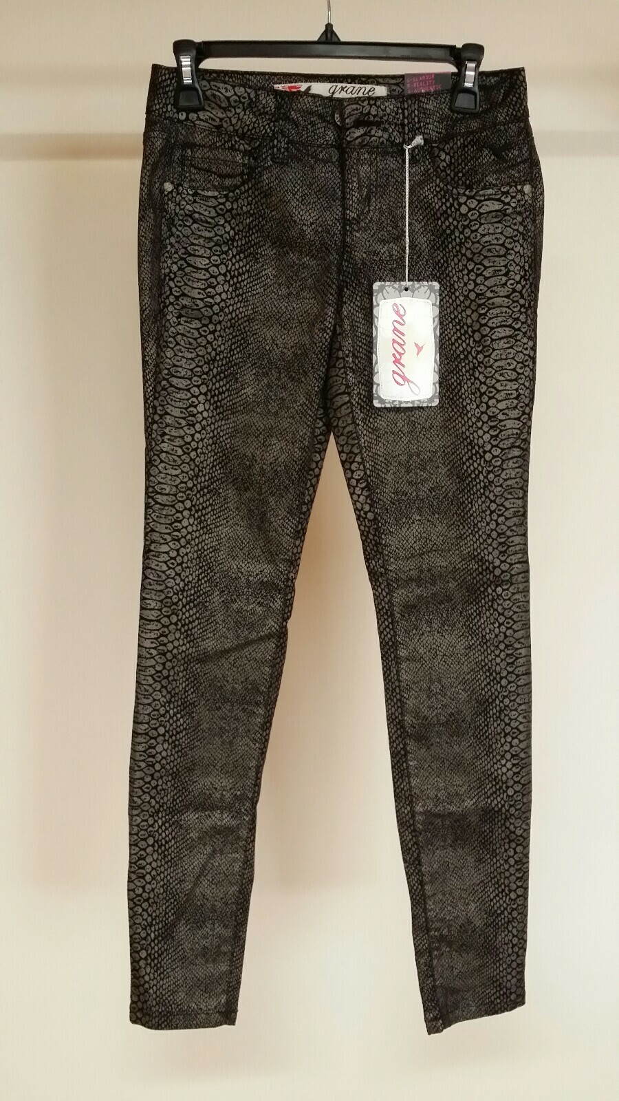 Black Snake print Skinny Jeans Junior's 